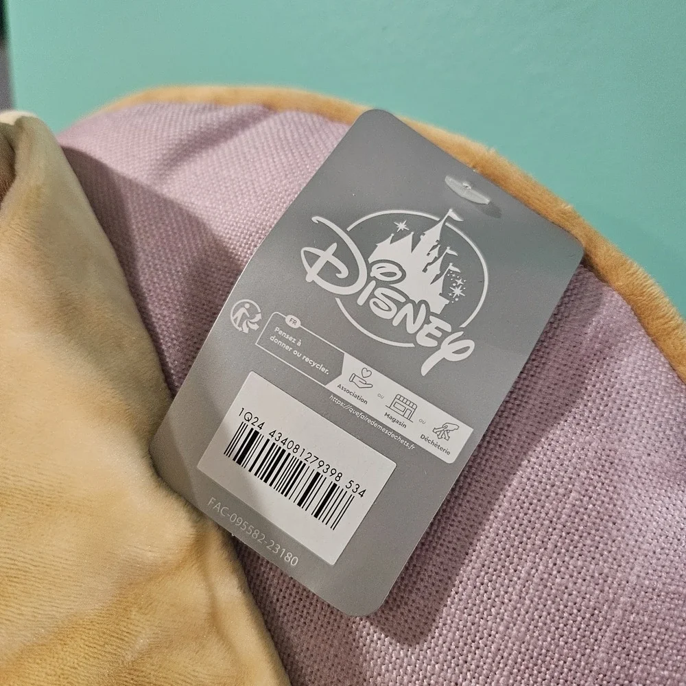 Disney WISH Asha & Star‎ Woven Throw Accent Pillow NEW 14×14 Round Purple Gift